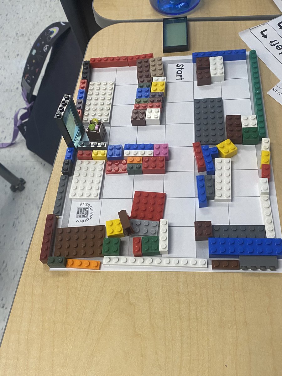 MrsWheelerFCPS's tweet photo. This week student’s in our Kids Who Code club worked on creating code to give specific directions to complete a Lego Maze #oneWaverley https://t.co/a5YJmdZuKA