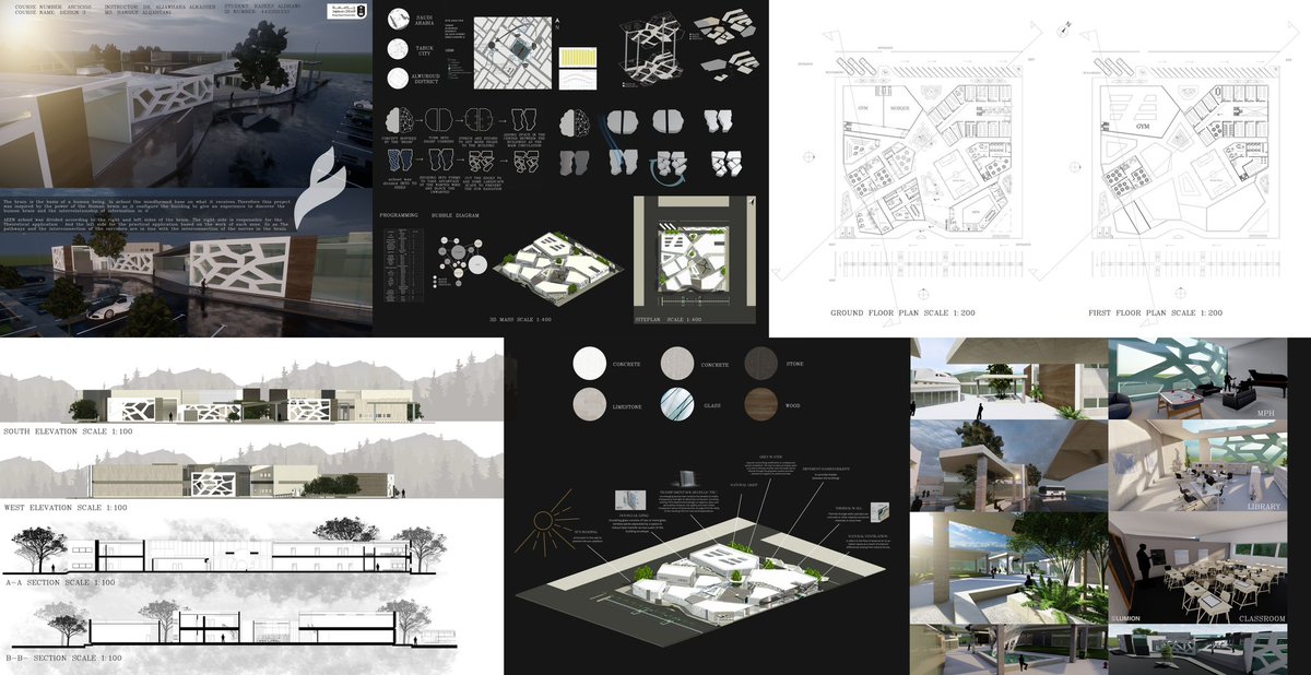 raseesaldhawi's tweet photo. Design 3 Final poster .. وكل الشكر للدكتورة الجوهرة الناصر والمهندسة الهنوف القحطاني على متابعتهم وجهودهم ودعمهم المستمر طوال الترم 🙏🏽 @archalnaser @hanouf_q #design3 #كلية_العمارة_والتخطيط_طالبات https://t.co/2hFYnelM7b