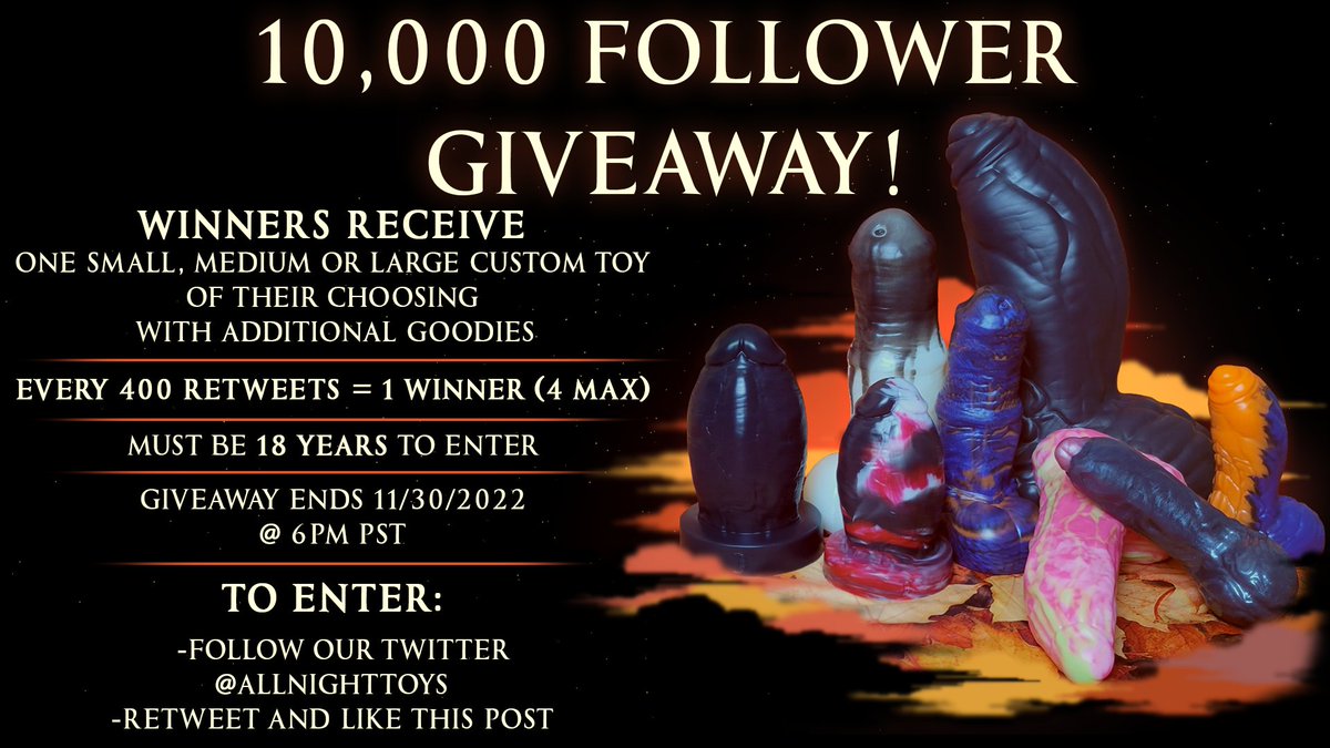 All-Night Toys (@allnighttoys) on Twitter photo 🚨🚨 GIVEAWAY TIME! 🚨🚨
Thank you SO MUCH for 10,000k followers!
You know that means, it's GIVEAWAY TIME! 🙌
𝐅𝐨𝐥𝐥𝐨𝐰 us here <a href="/AllNightToys/">All-Night Toys</a>, 𝐥𝐢𝐤𝐞 and 𝐫𝐞𝐭𝐰𝐞𝐞𝐭 𝐭𝐡𝐢𝐬 𝐩𝐨𝐬𝐭 for your chance to win!
1/5🧵⬇️ Full Details Below! - allnight.toys/pages/shop-ann… 🚨🚨 GIVEAWAY TIME! 🚨🚨
Thank you SO MUCH for 10,000k followers!
You know that means, it's GIVEAWAY TIME! 🙌
𝐅𝐨𝐥𝐥𝐨𝐰 us here <a href="/AllNightToys/">All-Night Toys</a>, 𝐥𝐢𝐤𝐞 and 𝐫𝐞𝐭𝐰𝐞𝐞𝐭 𝐭𝐡𝐢𝐬 𝐩𝐨𝐬𝐭 for your chance to win!
1/5🧵⬇️ Full Details Below! - allnight.toys/pages/shop-ann…