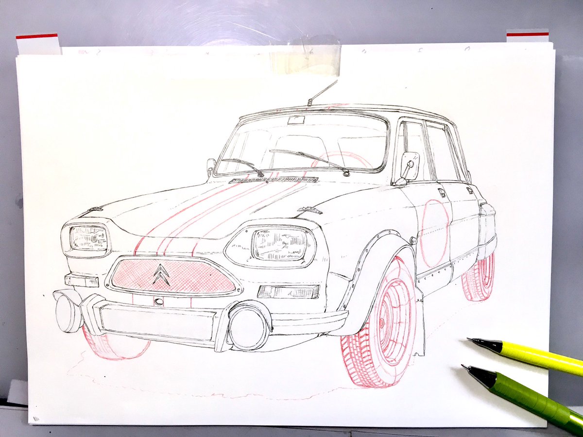 オールドタイマーの次号作も考えなきゃ。
発売中のやつはシトロエン(欧州車)なので次号は日本車になります。
#イラスト #アナログ #色鉛筆 #illustration #drawing #colordpencil 