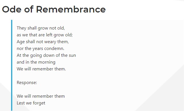 HTAVed's tweet photo. Lest we Forget....
Poems are a way to recall and honour those who served and those who have fallen during war time. On this Remembrance Day, you can find out more about the Ode of Remembrance and In Flanders Fields here: https://t.co/Ke1Gc5O6bt #lestweforget #RemembranceDay https://t.co/ItxAcxYxmn