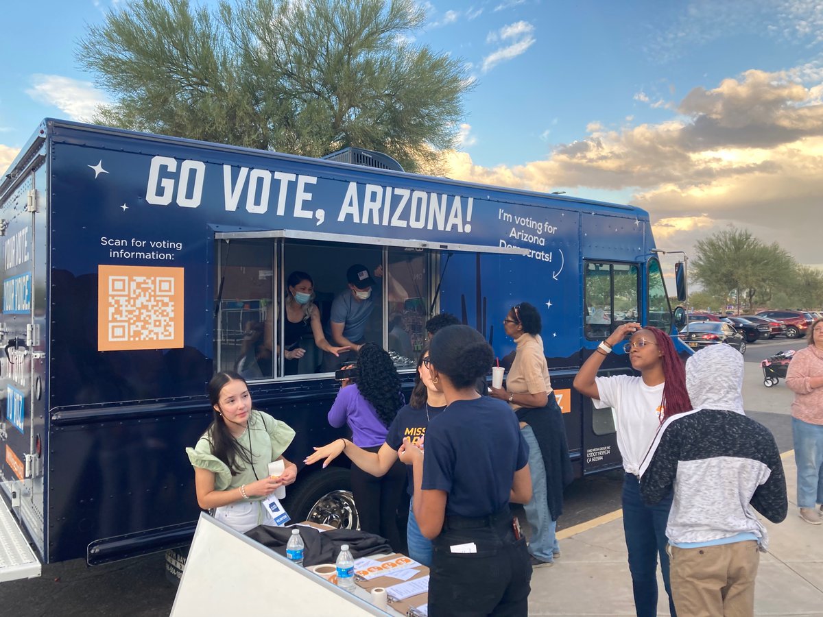 joerussellaz's tweet photo. As the truck says…Go Vote Arizona!! #AZSen https://t.co/ju8IwoQqiU