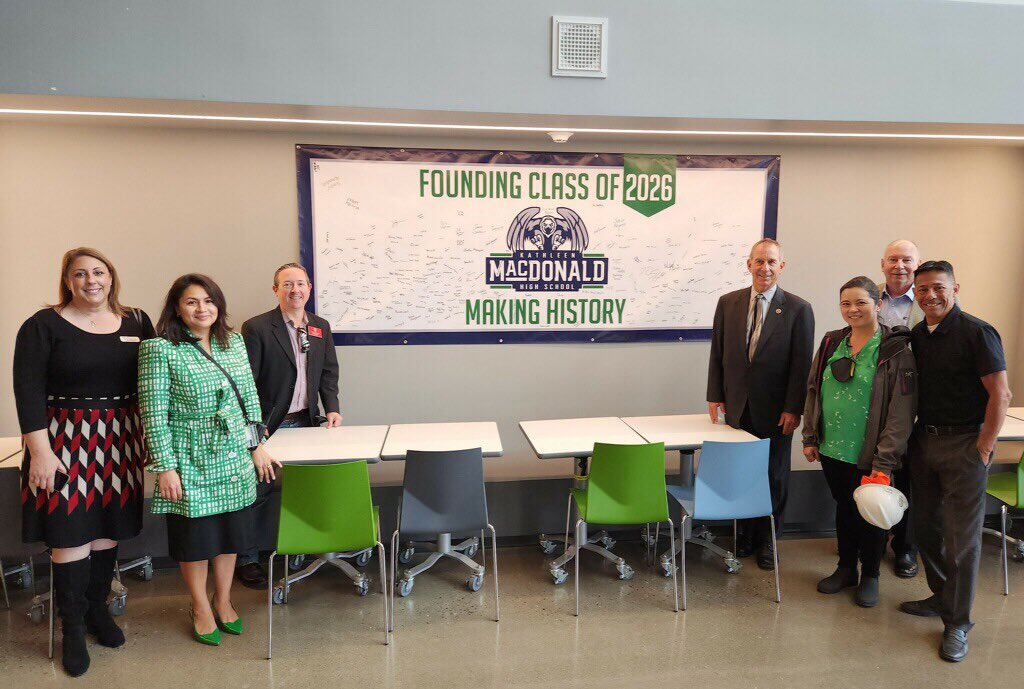 Bob Wieckowski (@bobwieckowskica) on Twitter photo Had a great tour of <a href="/SantaClaraUSD/">Santa Clara USD</a> MacDonald High School with Founding Principal Dr. Vivian Rhône-Lay, Trustee Bonnie Lieberman and others. Great to see the transformation of this site and how generations of students will benefit for years to come. Had a great tour of <a href="/SantaClaraUSD/">Santa Clara USD</a> MacDonald High School with Founding Principal Dr. Vivian Rhône-Lay, Trustee Bonnie Lieberman and others. Great to see the transformation of this site and how generations of students will benefit for years to come.
