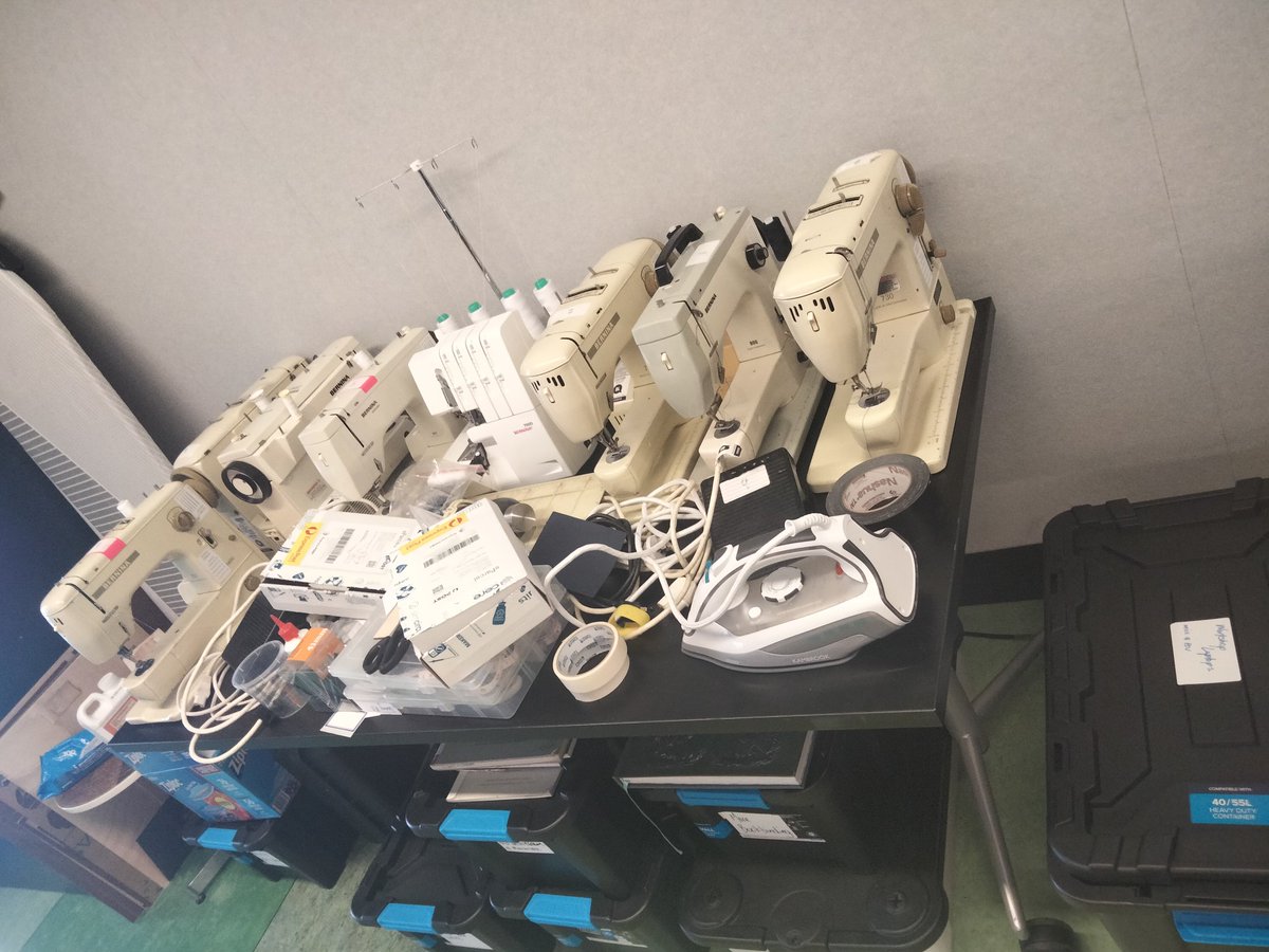 SippelAlice's tweet photo. I loved the tour of the Edge at @slqld during one of the breakout sessions during #ALIAMiniCon22 
Interesting to note that they use sewing machines from the 1950's as they are more reliable.
Also shout out to the heritage listed toilets. https://t.co/BCbIrgq0zX