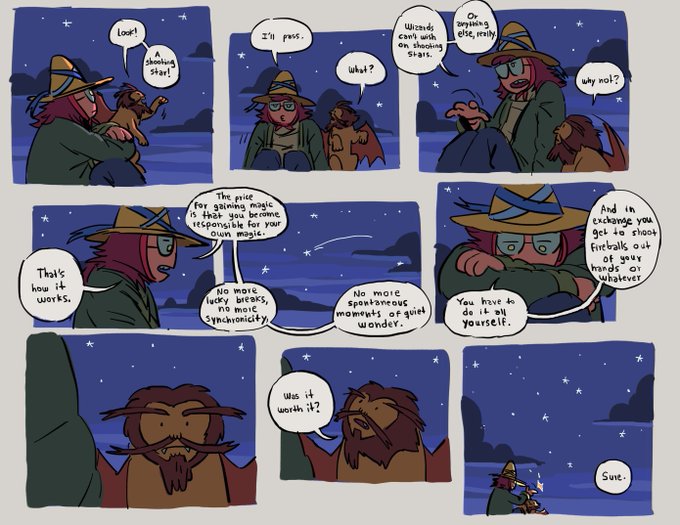 little comic i did about betty and tiny manticore. im so normal about her!! 