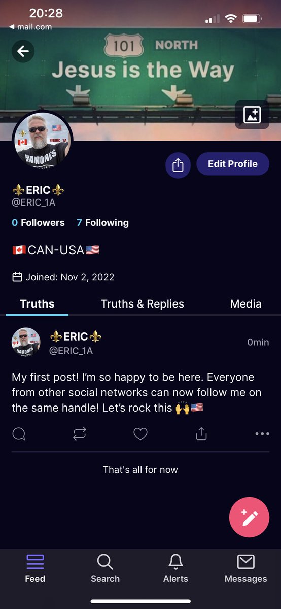 Omg finally on Truth Social. To all my friends and followers here, if you have Truth, just come and follow me and I’ll follow back right away. I’m all excited! Finally 🙌💯😎🎸