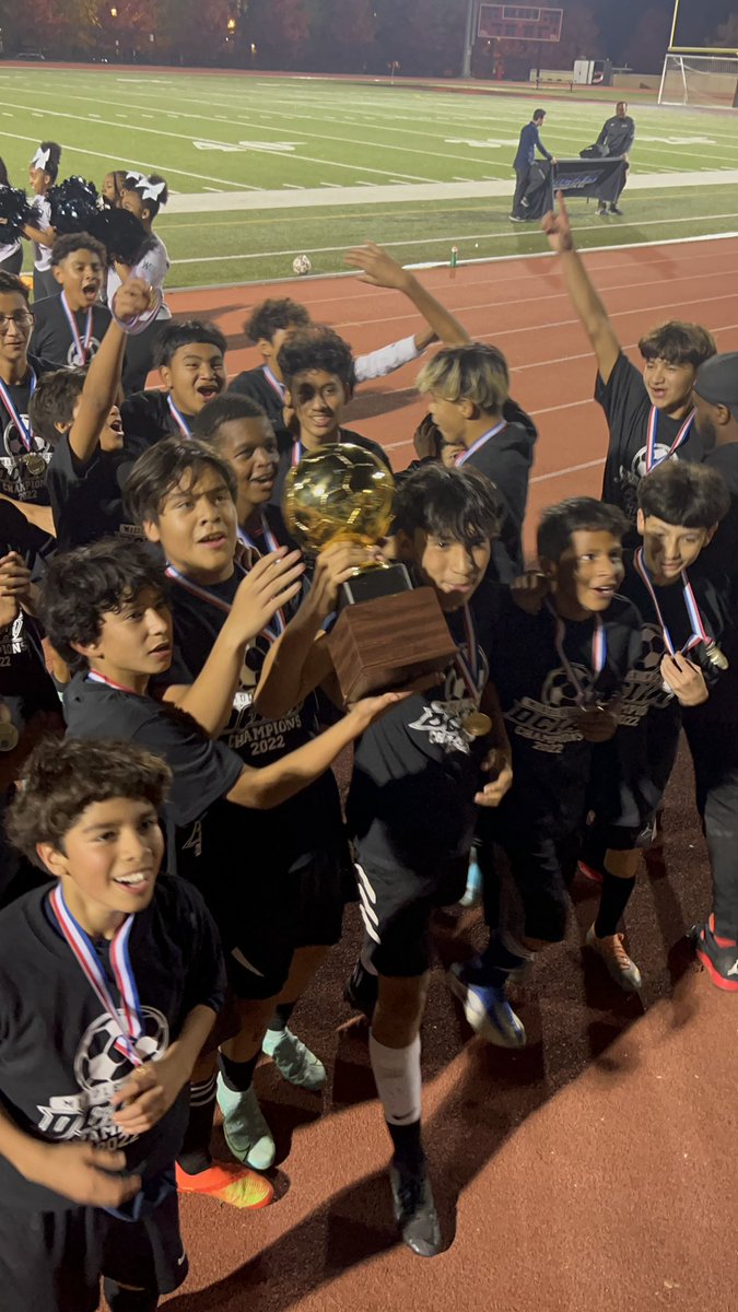 IdaBWellsMS's tweet photo. Tonight we made history! Introducing to you the 2022 DCIAA Boy’s Soccer Champions!!! Huge shout out to Coach Riggs, Coach Smith and AD Clark for an amazing season!🏆 #WellsStrong💪🏾 @dcpublicschools @DciaaSports @dcunited https://t.co/WjuUohDA0p