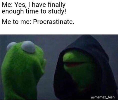 How has everyone’s midterms been going? 🤓

Me during Midterms: