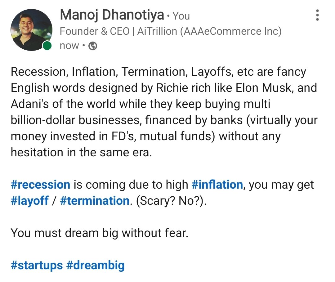 Manoj Dhanotiya tweet media