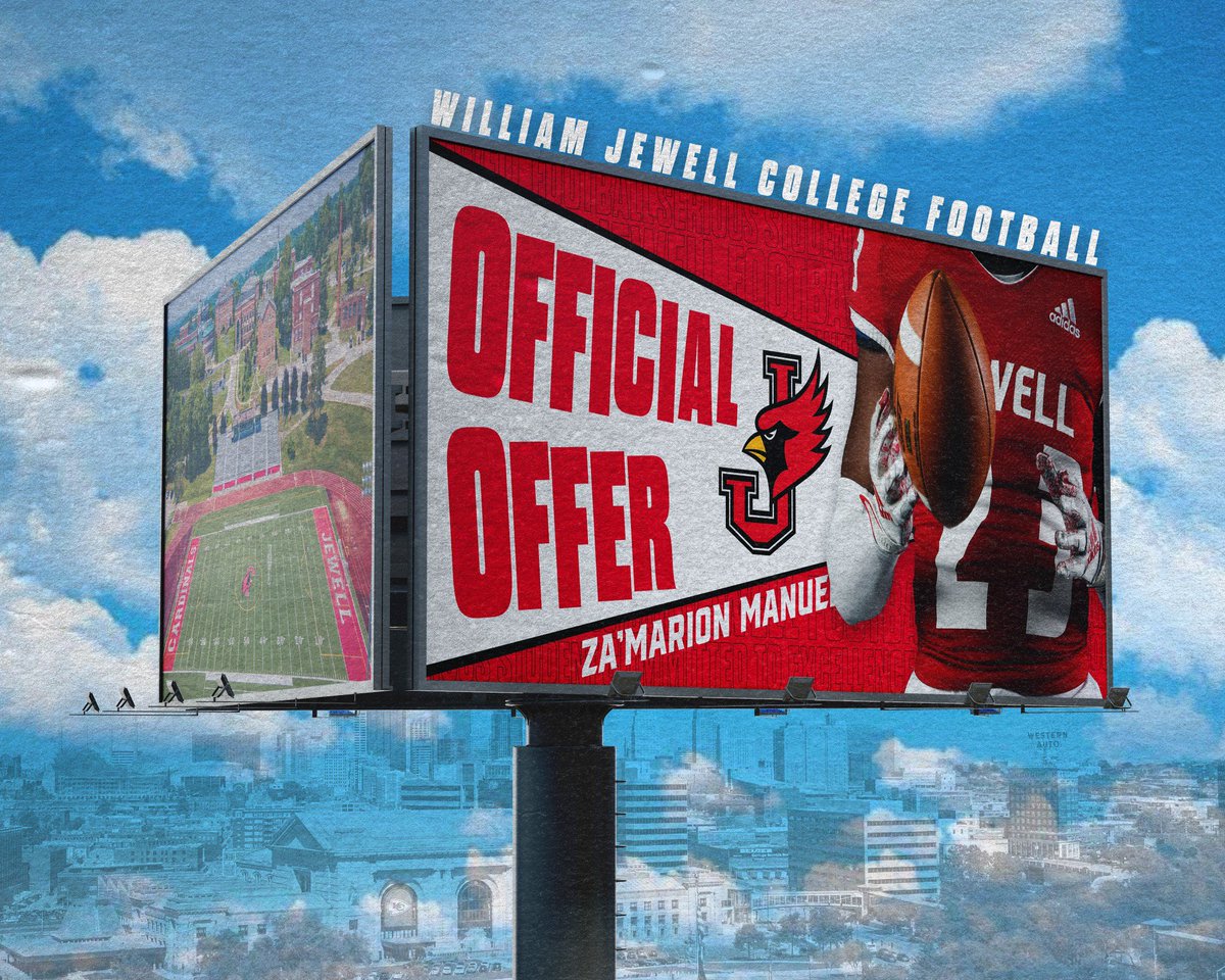 Blessed to receive an offer from <a href="/JewellFootball/">William Jewell Football</a> <a href="/Coach_Smith90/">Hampton Smith</a>