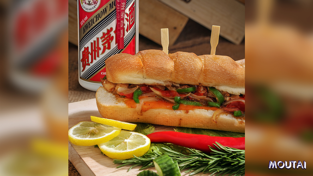 How about having a sandwich with #Moutai? It is a simple and fast meal that is rich in nutrition and flavors.#MoreTastes #SandwichDay #China
