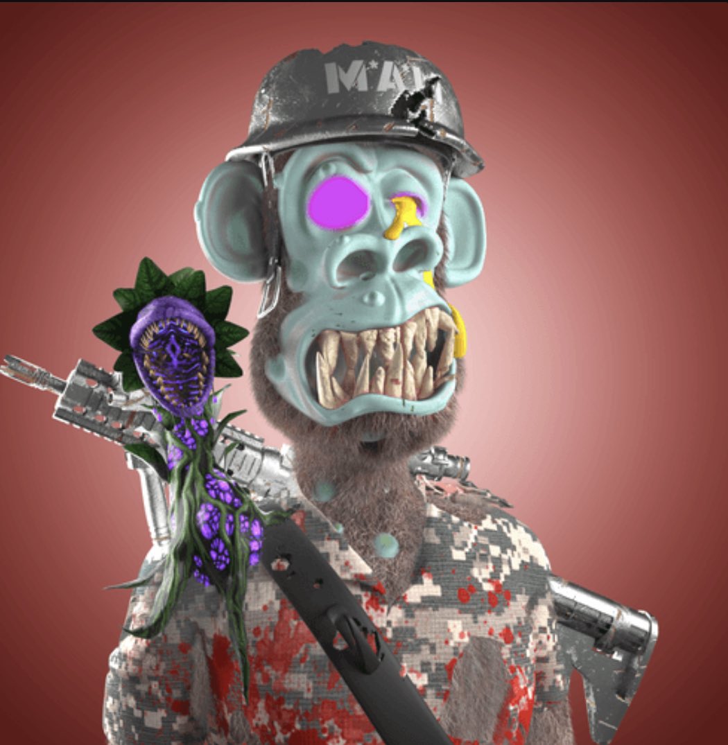 BenEbel4's tweet photo. Meta Ape Militia’s Mutants are SICK!!! Crazy Artwork and Crazier Community!!! We Want YOU!!! Unless you SUCK! @deanbaker748 @MetaApeMilitia1 @SoljasNFT @TheKingMAM2 https://t.co/VbI1MNBOwd