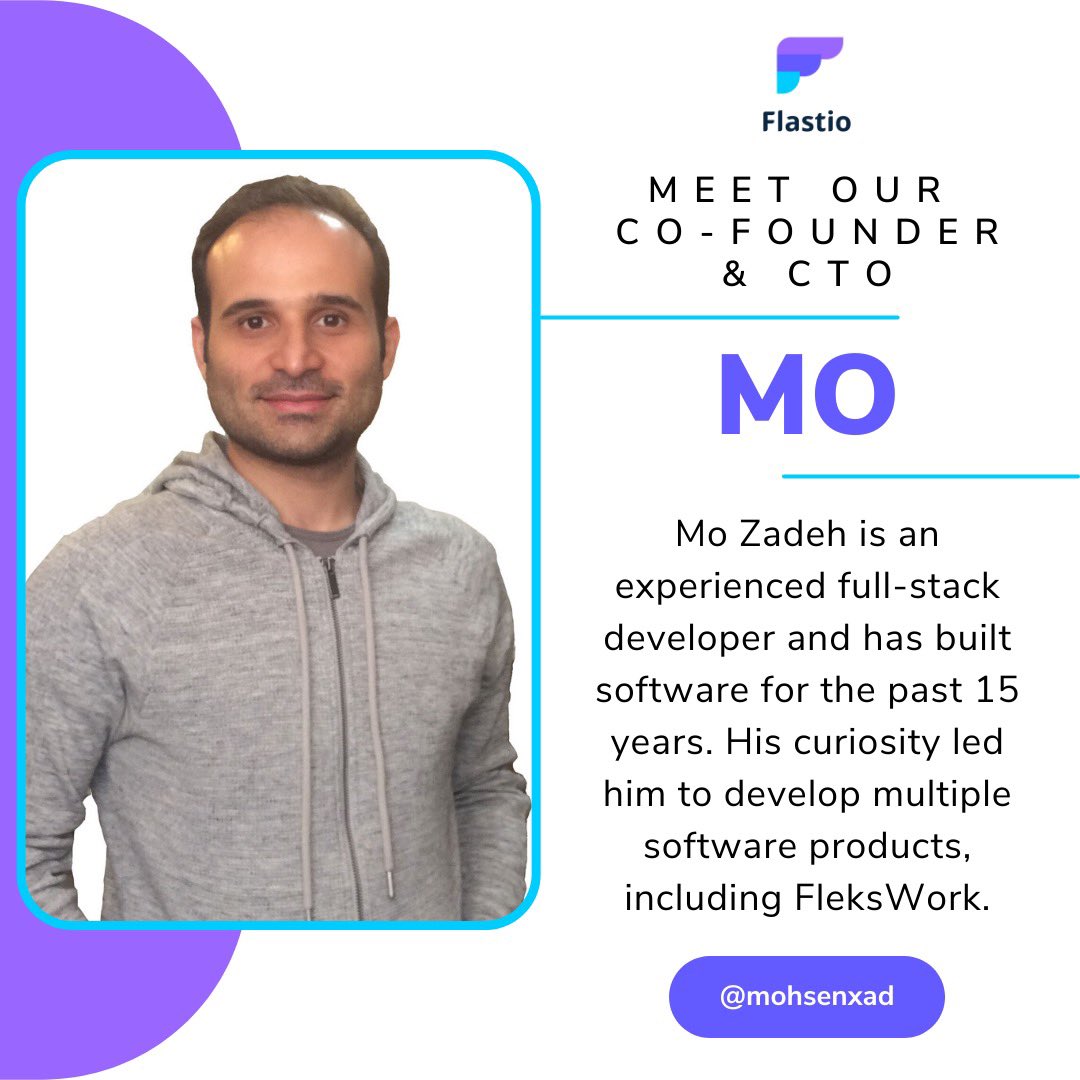 FlastioHQ's tweet photo. Introducing the co-founder and CTO of Flastio, @mohsenxad! 🥳 Some of his hobbies include bungee jumping and sky diving! 😯✈️

The Flastio team including @max_zadeh and @mohsenxad consistently work towards helping students stand out when applying for internships and jobs. https://t.co/YBnnIDJAK9