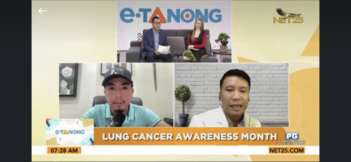 Kaboinker's tweet photo. Salamat sa Net25. November is Lung Cancer Awareness Month. Be aware ��🏼🫁

#CancerCulturePodcast
#LabanLungs https://t.co/gio3ISA2Sa