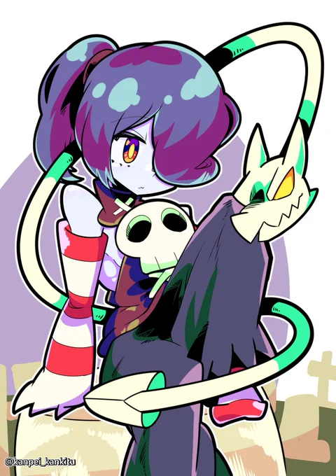 過去絵でお祝いです生涯推させていただく。#Skullgirls 