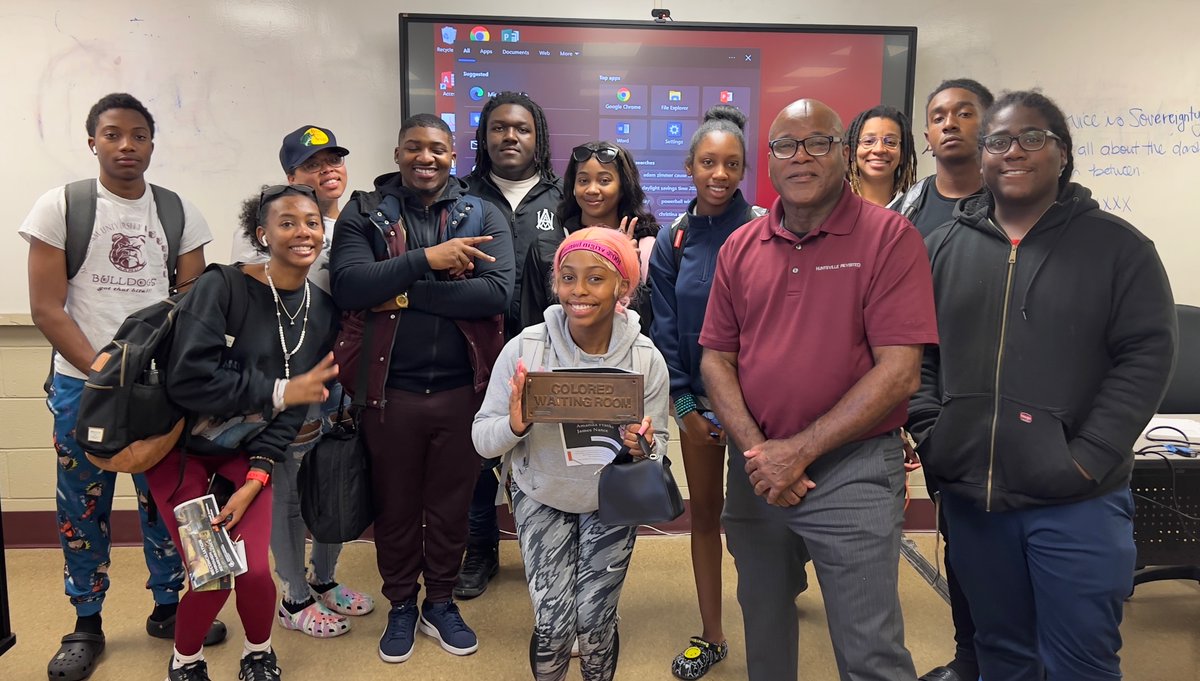 I had the privilege of spending the afternoon sharing history with this wonderful group of young people at Alabama A&amp;M University. They are students in the class “Community and You”. They are learning about Civic Engagement, History and Advocacy and Community Organizing.
