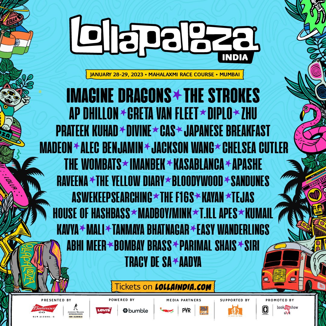 2023 Lollapalooza India lineup