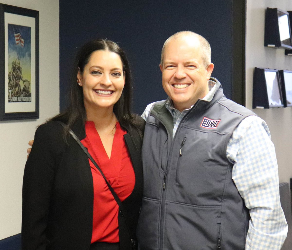 Today, our friends from Stater Bros. Charities &amp; Reyes Coca-Cola Bottling visited our Bob Hope USO center in Ontario with a special gift. Both companies have been tremendous partners of the USO and we thank them for their commitment to our troops and their families. #BeTheForce