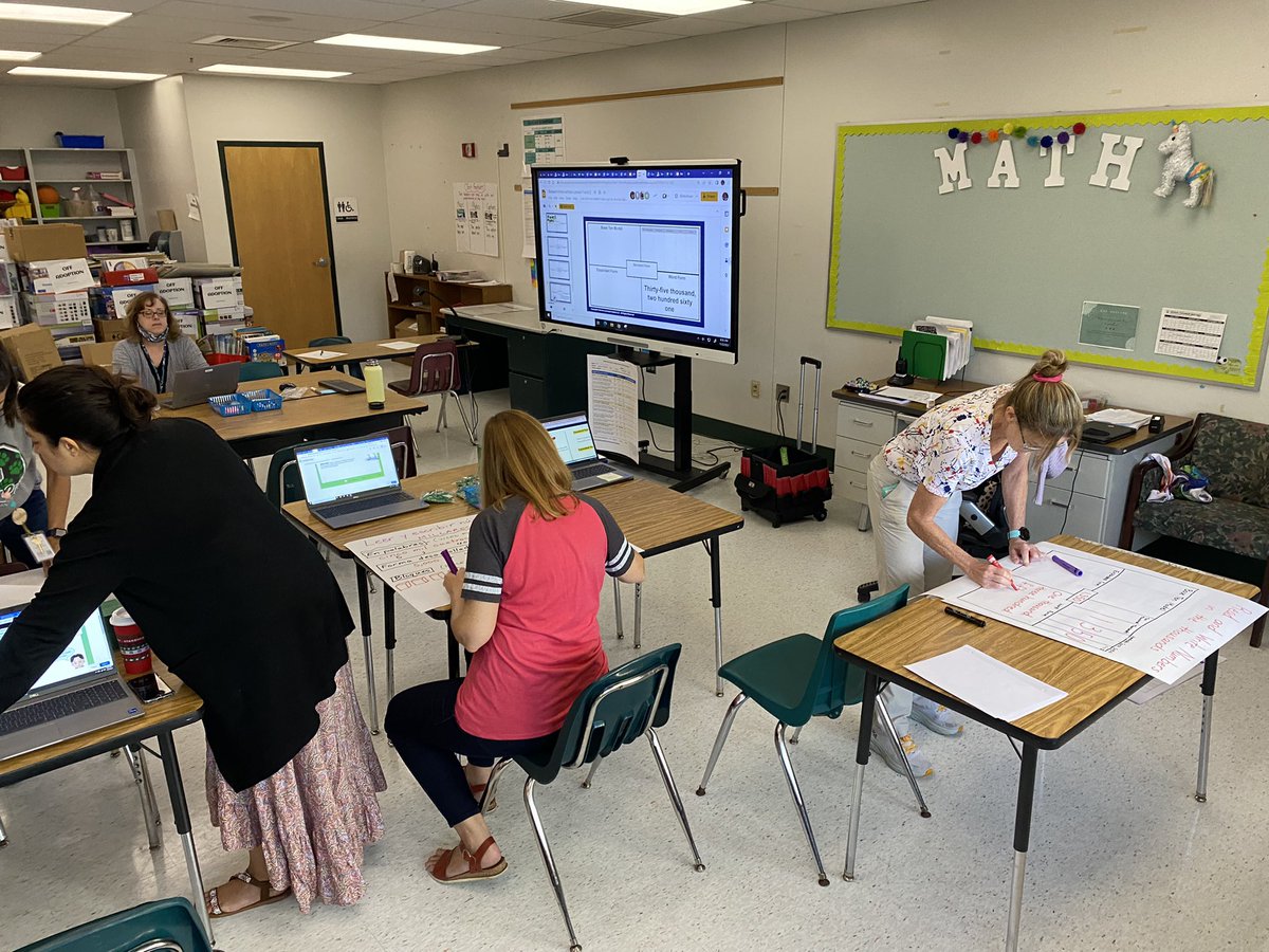 So proud of our 3rd Math Teachers- working hard collaborating during PLC.  <a href="/HighlandElemPBC/">Highland Elementary</a> <a href="/4literacylife/">Frances Frye</a> <a href="/MartinaHewitt/">Martina Hewitt</a> <a href="/Wises77Susan/">Susan Wise</a> <a href="/DianaNa90906992/">Diana Navarro</a>