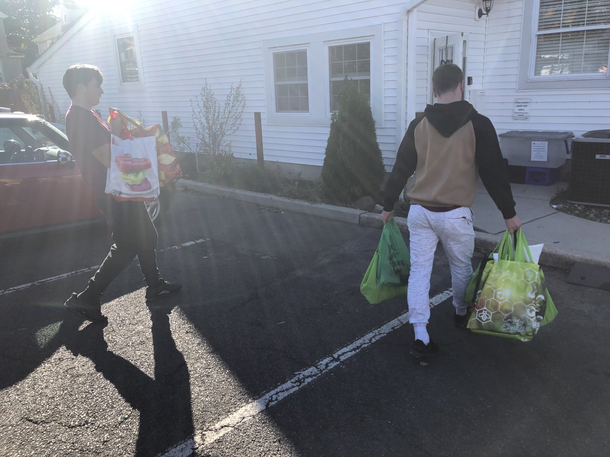 Our annual "Trick or Treat for Can Goods" for Nutley Family Service Bureau. #servantleadership #LeanOnMe
