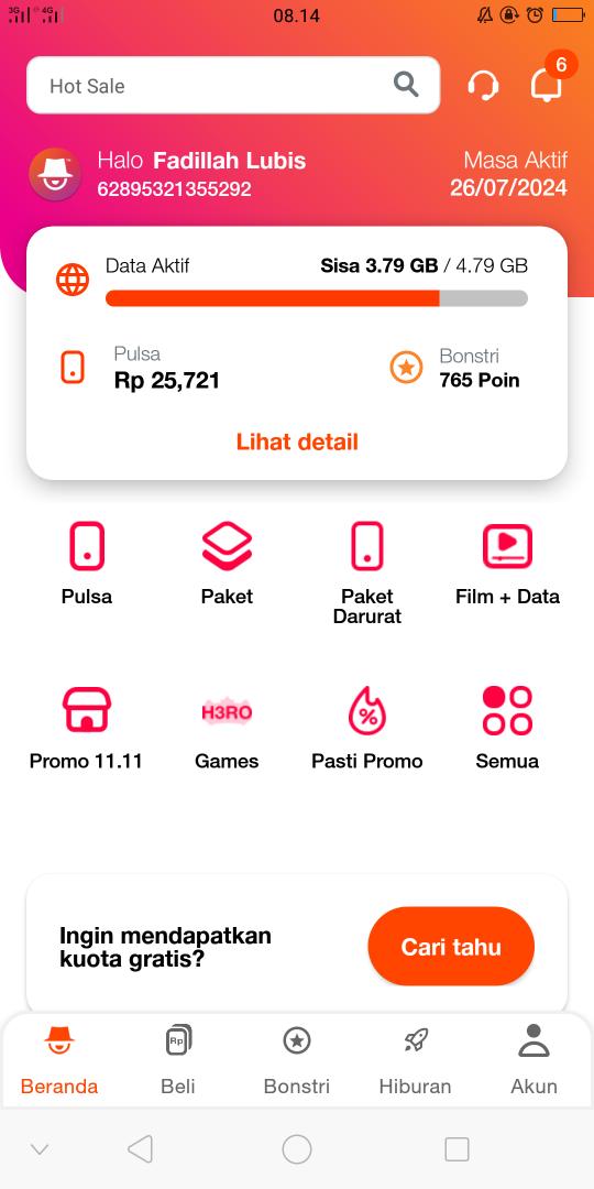 dillah_ni's tweet photo. Wah @3CareIndonesia pagi ini pulsa saya terpotong 2x padahal sudah hubungi via wa katanya tidak ada konten yg aktf. Gimana ya ini https://t.co/at256vZv8P