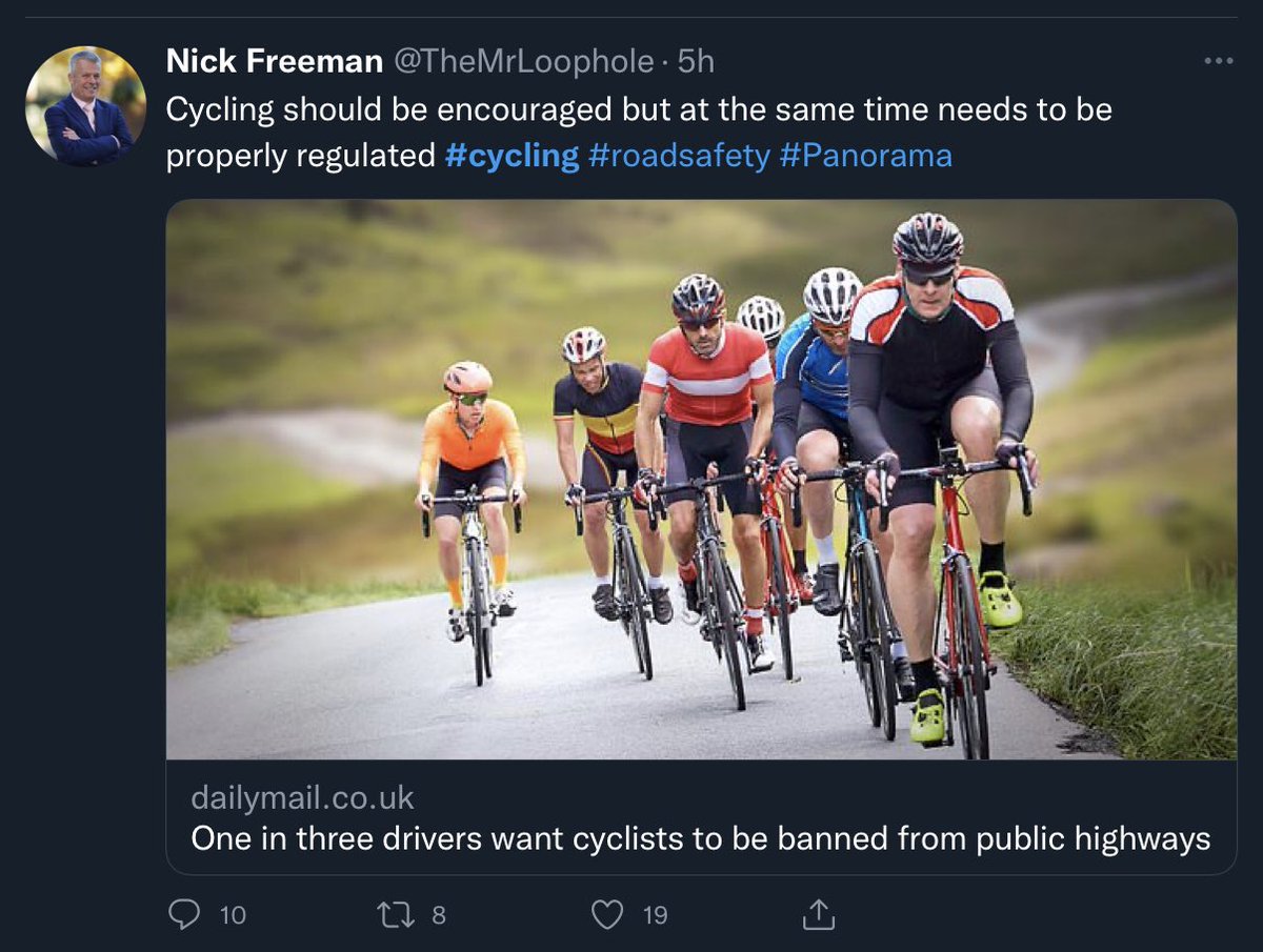 Or: 7 out of 10 drivers believe bikes belong on the roads