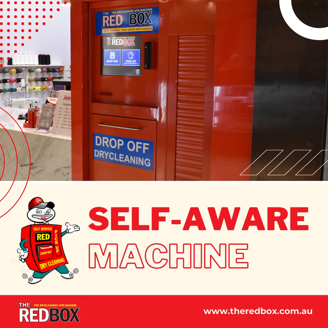TheRedBox8's tweet image. The Red Box is majority maintained by the dry cleaners; the internal system is self-aware of common issues and tries to self-correct.

Click &quot;ALT&quot; to read more.

#drycleaning #drycleaners #theredbox #drycleaneraustralia #Australia #drycleanersnearme #automation #aitechnology