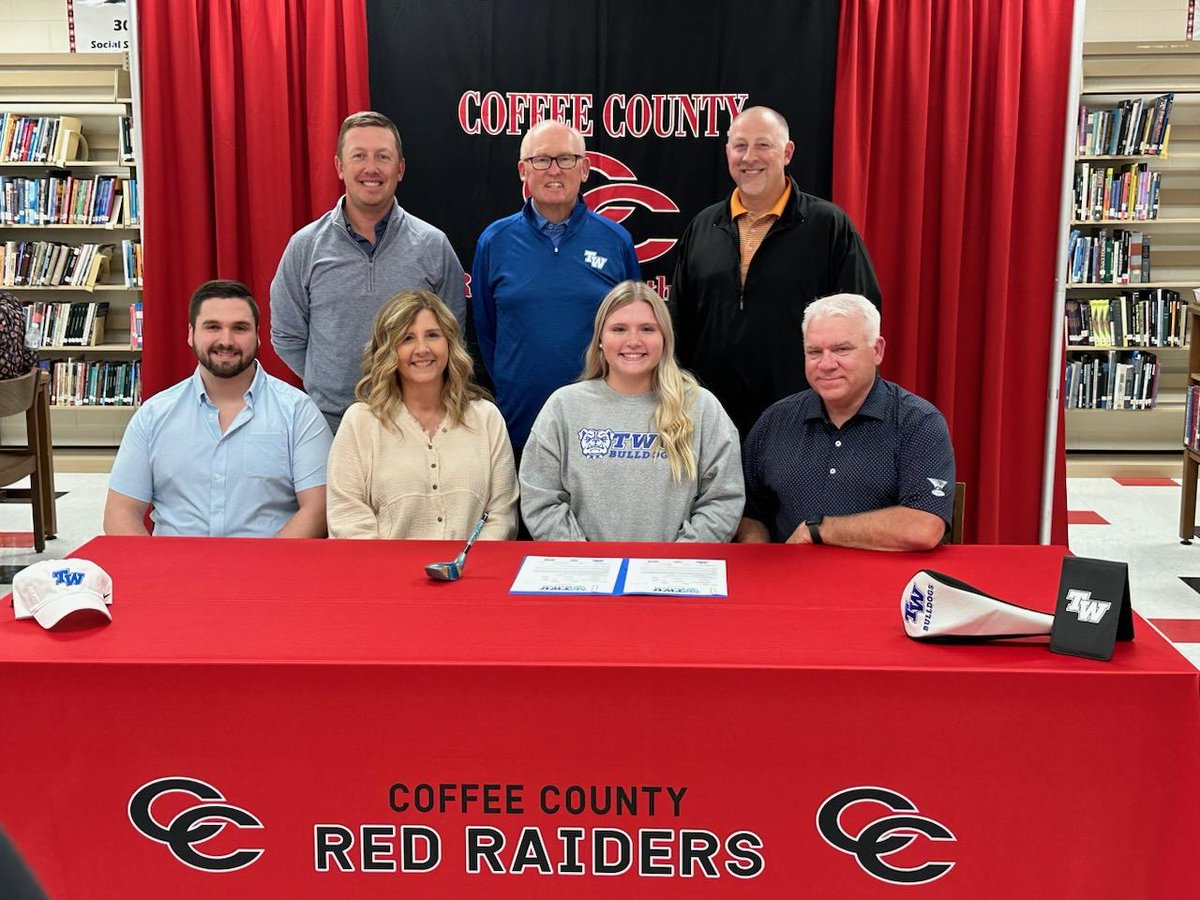 CoffeeCoRaiders's tweet photo. Congrats to @cadieprater23 for her opportunity to play Golf at @tennesseewes.  Another @CCCHSRaiders taking their skills to the college level.  Congrats to Coach @bradleycostello and the @ccchsgolf team for their success. https://t.co/NxC8VtFqyR