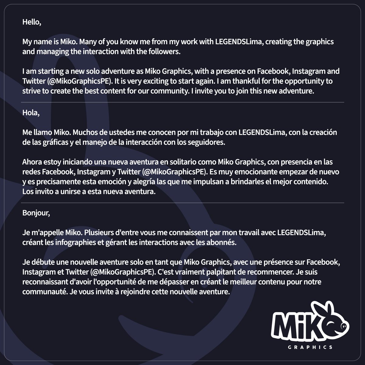 Hi, i'm Miko🐽👋.

You already know my work. Now, i want to invite you to be part of this new adventure. 💪