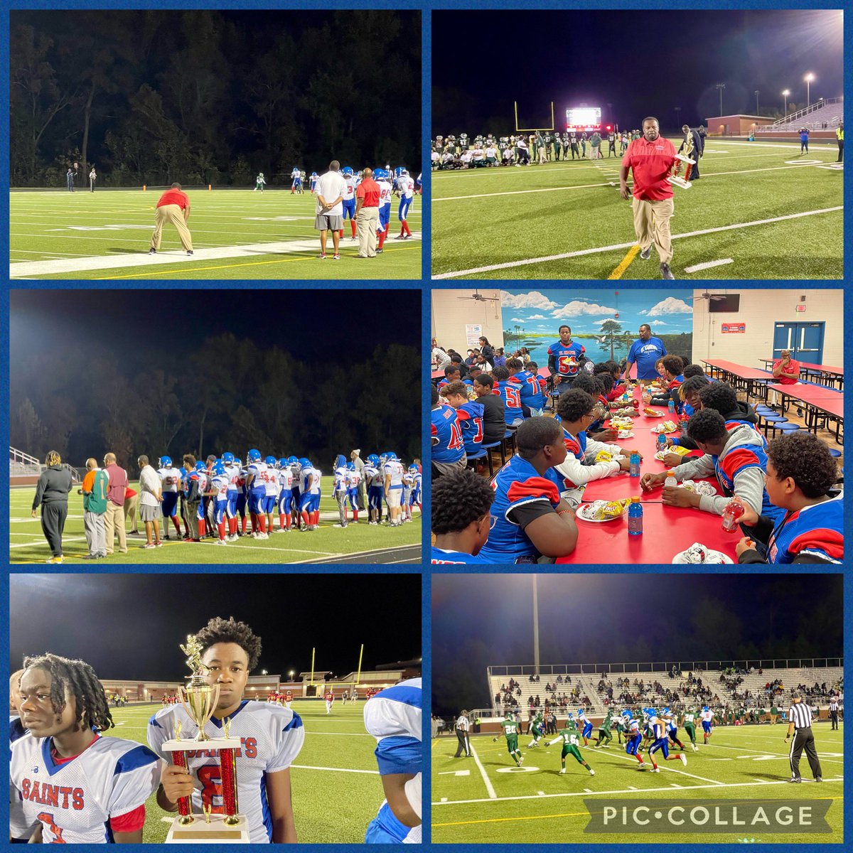 JamettaHodges's tweet photo. Thank you, @SAMSSaintsSoar coaching staff, teachers, football moms, cheerleaders and fans for supporting our team this season! We are the champions!!❤️💙🏈🎉📣 Special thanks to @columbiacaps administration and coaches for cheering on their future Capitals! #proudprincipal https://t.co/FHXLiu6CPh