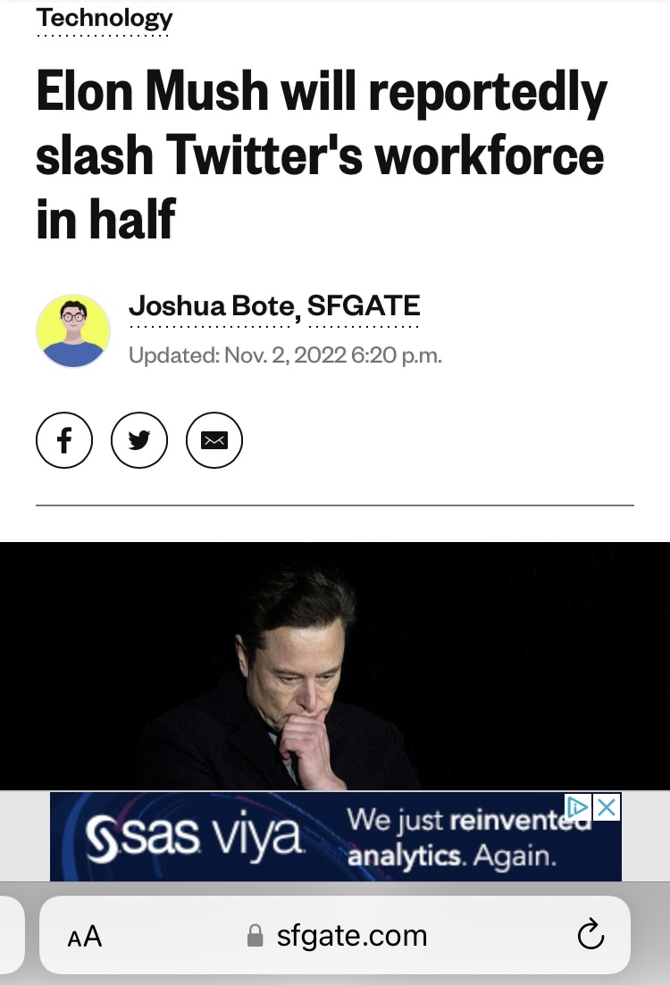nballjon's tweet photo. Best nickname for Elon Musk goes to @SFGate: Elon Mush https://t.co/6cKeSg8dUI