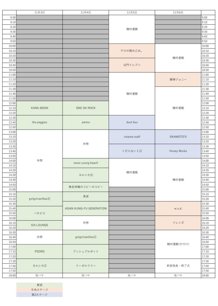 sound_shower_'s tweet photo. サウンドシャワー学祭初日は教室ライブのみです😃7号館7203教室ですぜひきてね🎸

学祭4日間よろしくお願いします！ https://t.co/19DsyKEmuK