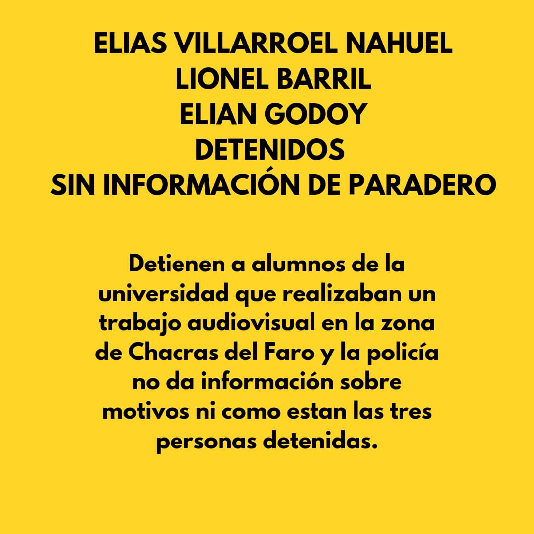 #ComodoroRivadavia están detenidos e incomunicados en la comisaría de km8.