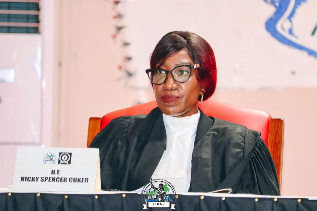 ILRAJ2's tweet photo. Highlight from Day 2 of #FCWMoot competition - meet our distinguished judges @001NMCSL @UnimakLaw @fbcLaw1 @UniversityNjala #IMATT @MichaelBasita @dittonicol1 @NickyLSC @SesayAfricanus @EsqRashid @MEMLAW1 @WilliamsYada_H @YillahS https://t.co/OYADUiy4Dk