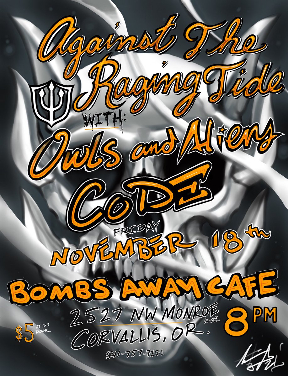 Corvallis… we’re coming to rock the place. #corvallis #oregon #metal