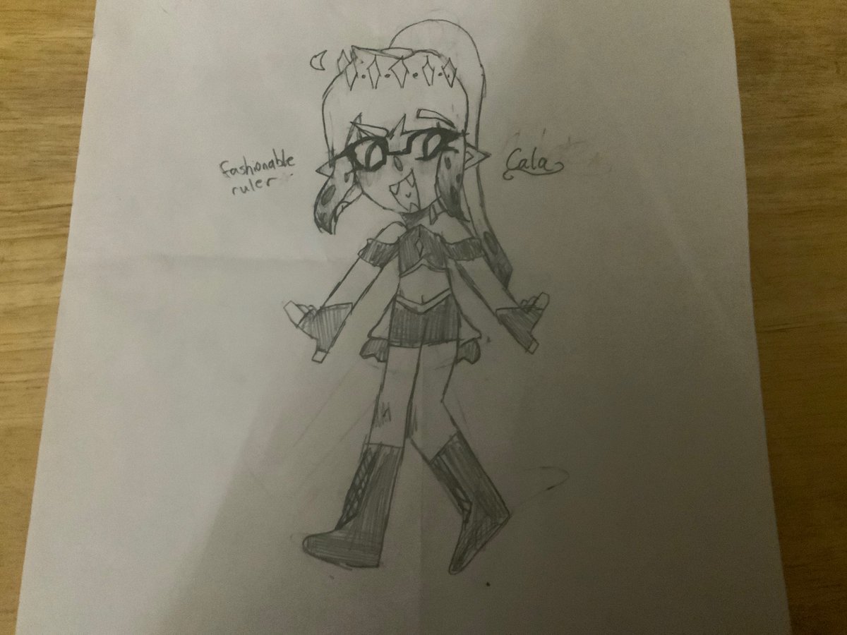 //mmmmmm not sure if i’ll stick w this design but yeah
basically she creates a whole army and sends inkopolis under attack or whateva
girlboss