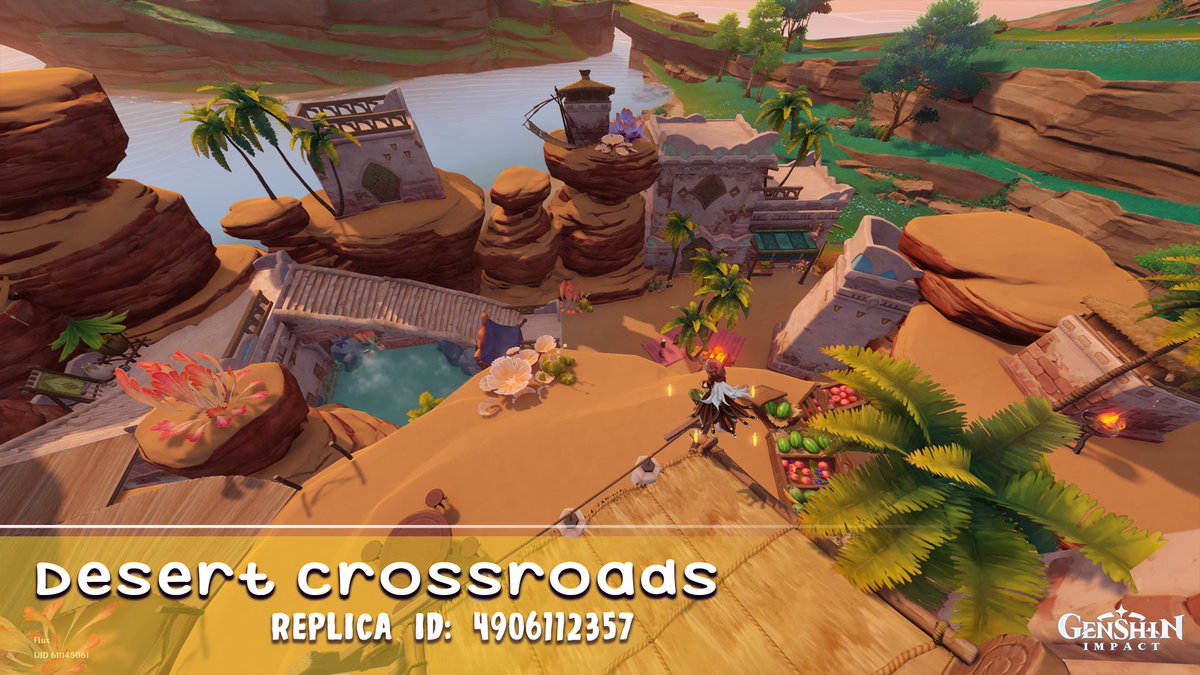 with the new 3.2 genshin teapot update, here's two of my recent builds! if you use please rt and don't self-credit! both are in Silken Courtyard (Inazuma) ♡

Thoma's Cookout | 9201079653
Desert Crossroads | 4906112357 

#sereniteapot #genshinimpact