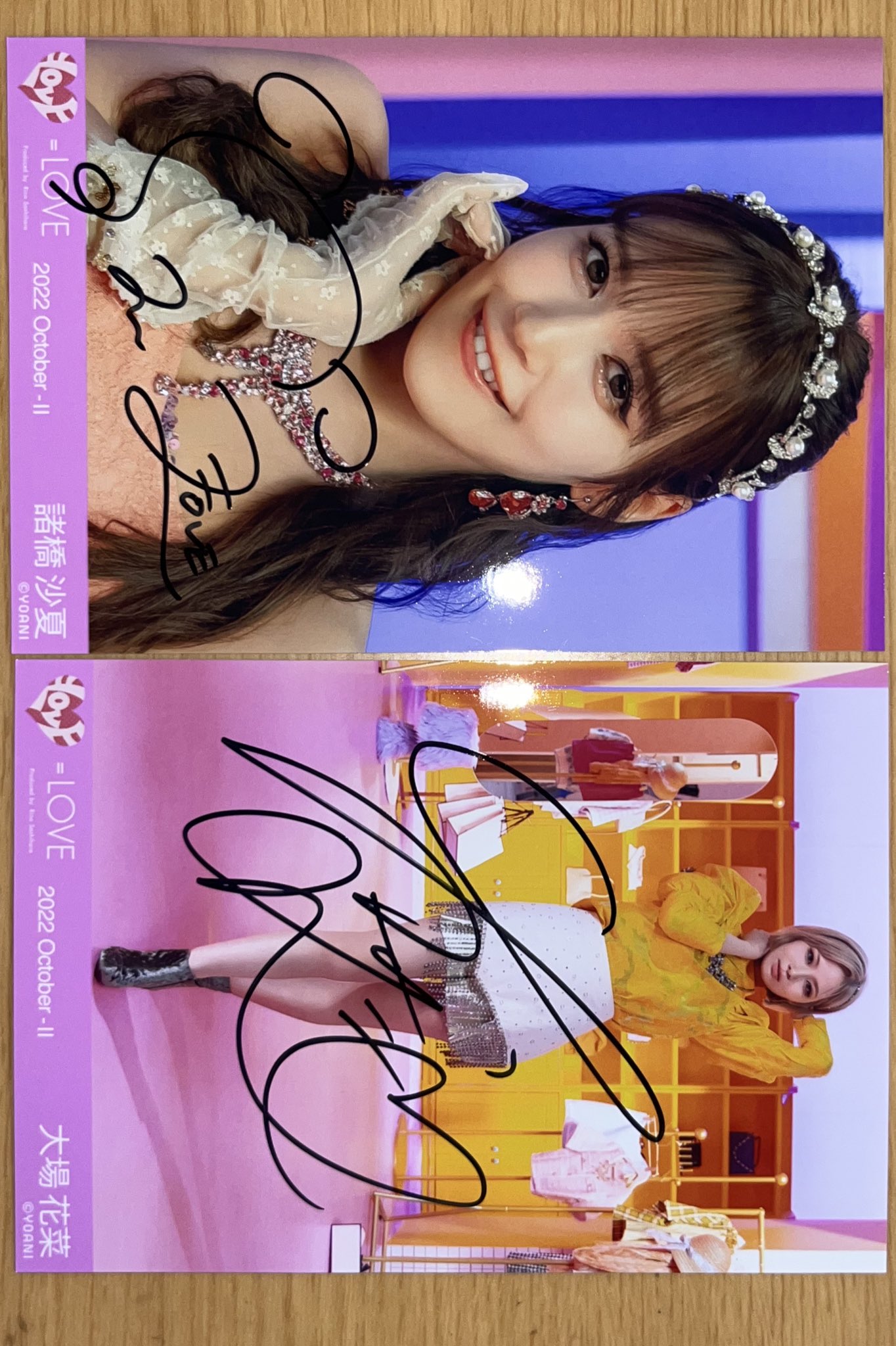 イコラブ =LOVE 直筆 パネル 抽選会 ツアー 大場花菜 - アイドル