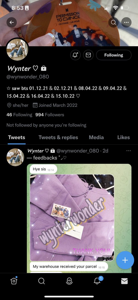 missingbangtans's tweet photo. SCAMMER ALERT‼️‼️🇲🇾🇲🇾🇲🇾

She tried to sell a non existent bts merch artist made collection Mute Boston Bag to me

She scammed me on may n won’t refund me..and now she’s back with new username on both twitter and carousell
 
Twitter 
Before: @kaychi.vantae
Now: @wynwonder_080 https://t.co/0XiNGpxWmq