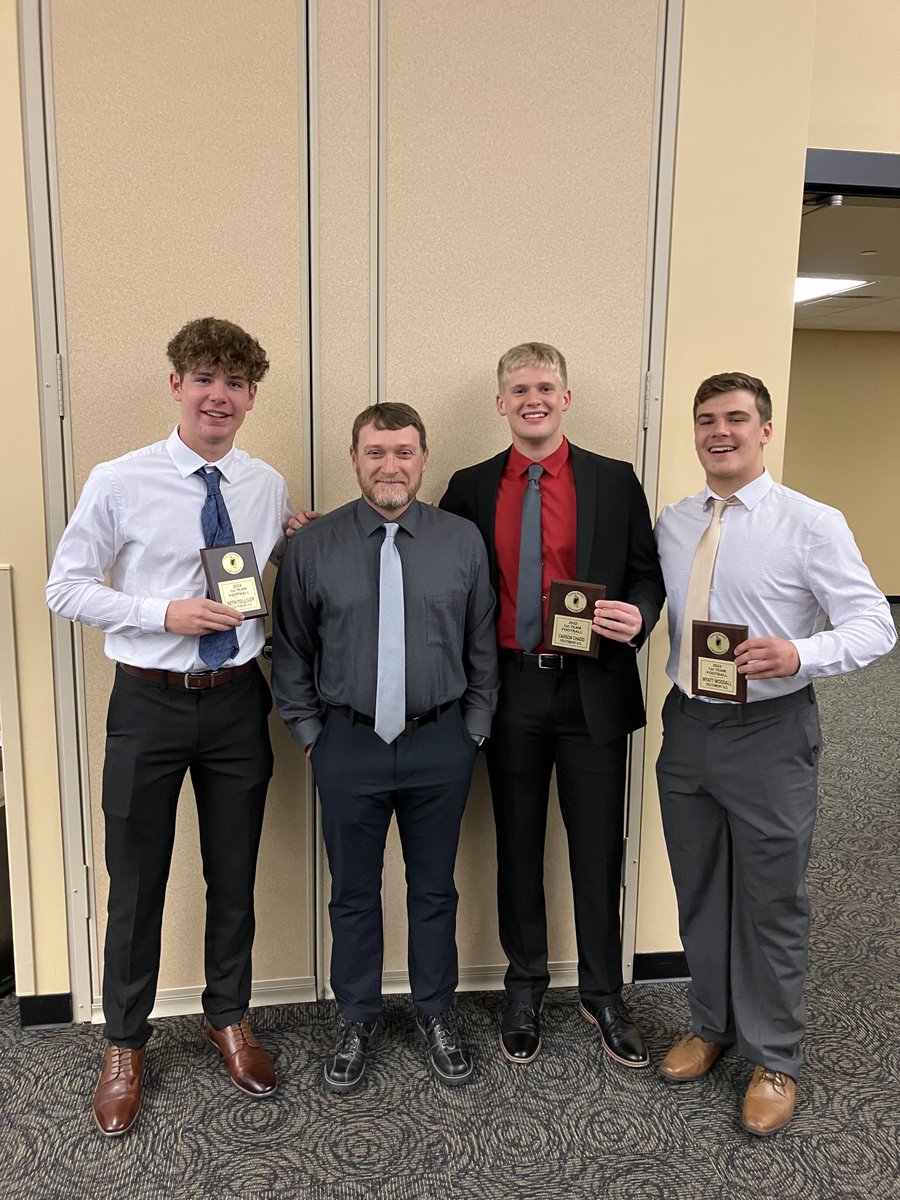 Congrats to our 1st Team All Conference recipients. Well deserved. ⁦<a href="/SethTolliver88/">Seth Tolliver</a>⁩ ⁦<a href="/WyattWoodall3/">Wyatt Woodall</a>⁩ ⁦<a href="/CarsonChadd11/">Carson Chadd</a>⁩