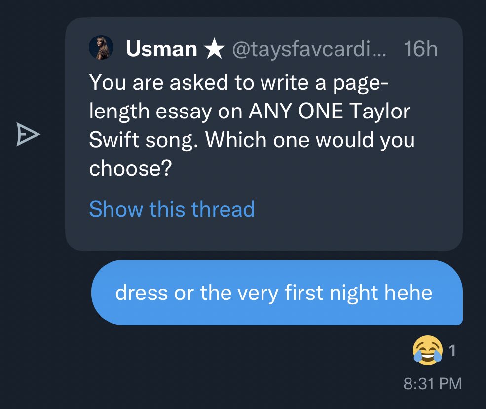bergandibitch's tweet photo. get you a girlfriend who knows how much of a swiftie you are 😍🥰 https://t.co/e0JurlThfE