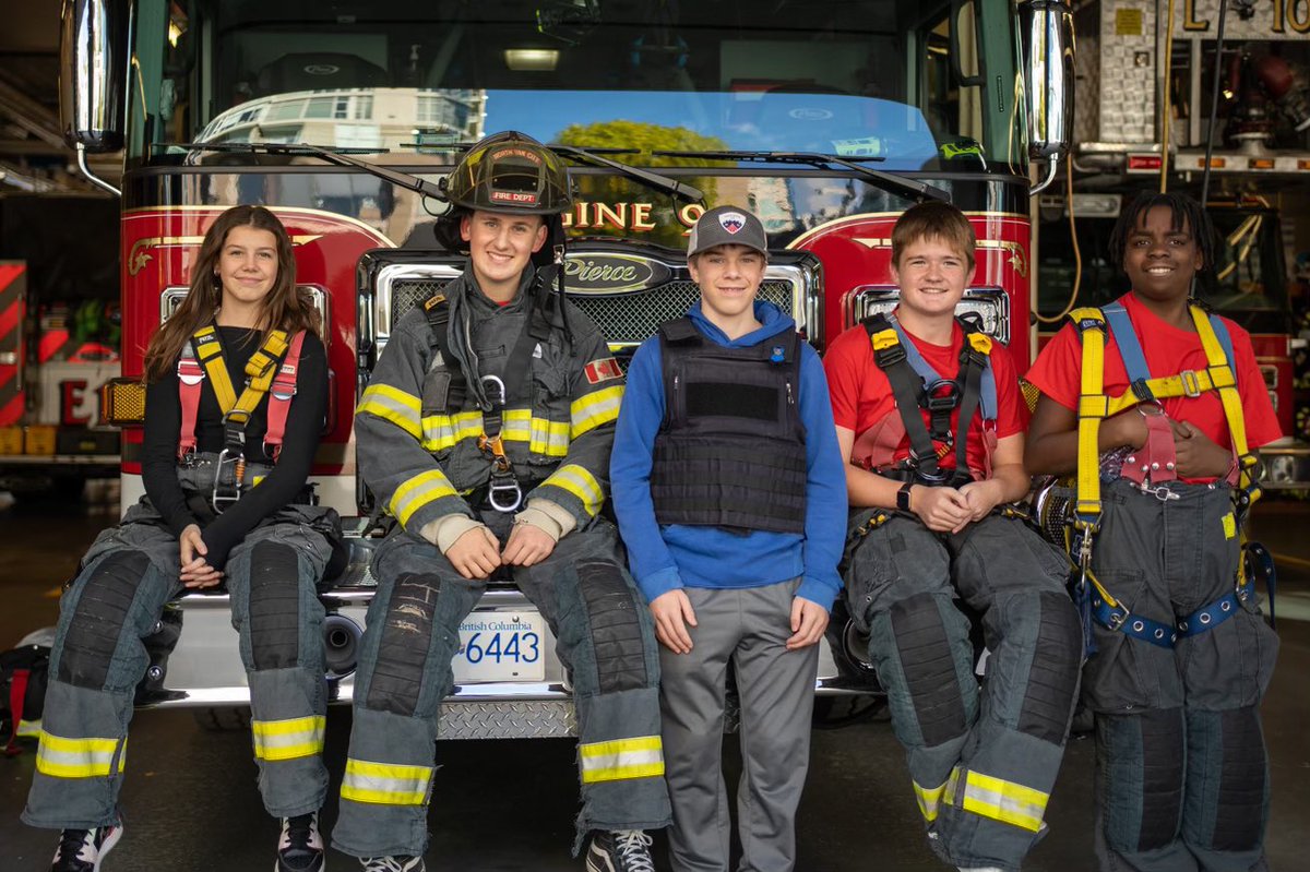 I love my job but days like today are particularly rewarding! Many thanks to <a href="/NVCFD/">North Vancouver City Fire Dept</a> B Platoon for being amazing hosts! Great day all around with a terrific group of students all with bright futures ahead