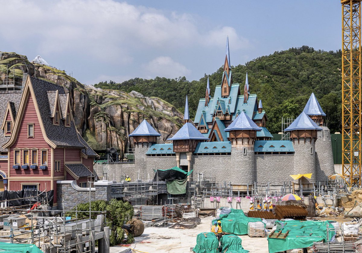 Disney has shared new photos of Arendelle Castle in World Of Frozen, a new land set to open next year at Hong Kong Disneyland.