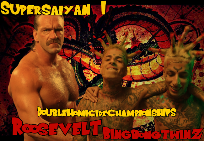 CultWrestle's tweet image. Chester Roosevelt of @ThreeRingBarney will take on @BingBongTwinzz for the Double Homicide Championships in Tokyo.