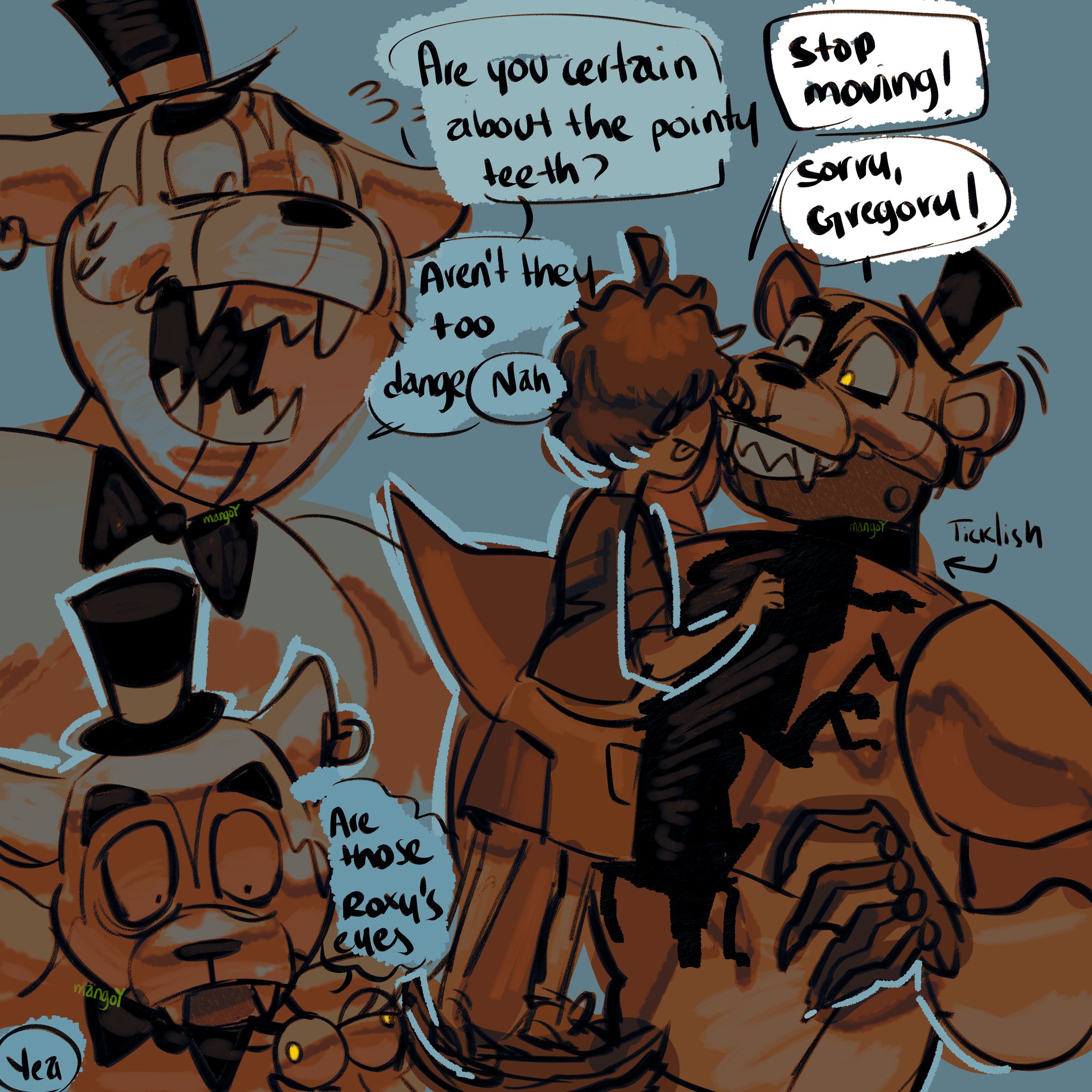 marie ✰ on X: what a wonderful occasion to post Gregory fnaf fanart   / X