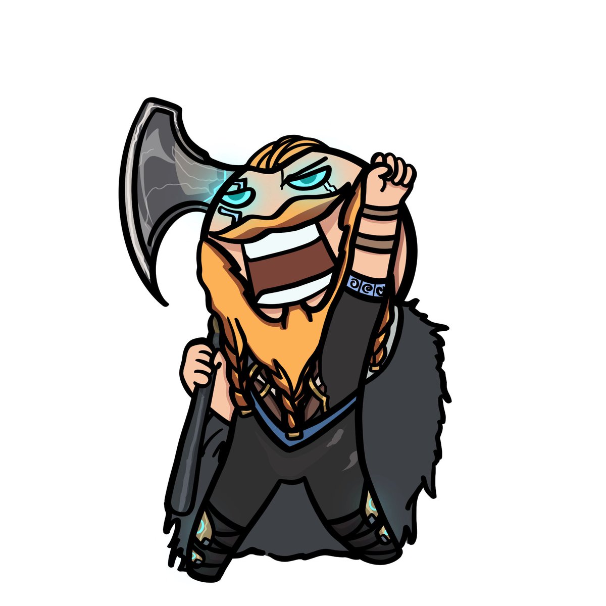 Ragnar Chibi 
Artist: @pixelizha 

#Chibi #art #artist #NFT #nftart