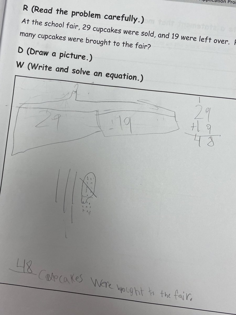 MsPineros's tweet photo. Ms. Esquivel’s students used their favorite strategy to add two-digit numbers and then explained their thinking to each other 👏🏻🙌🏻 🥰 Our @DES_Hornets rock!!! 💫 @GISDTLD @gisdnews #GISDMathRocks https://t.co/H99VHawXre