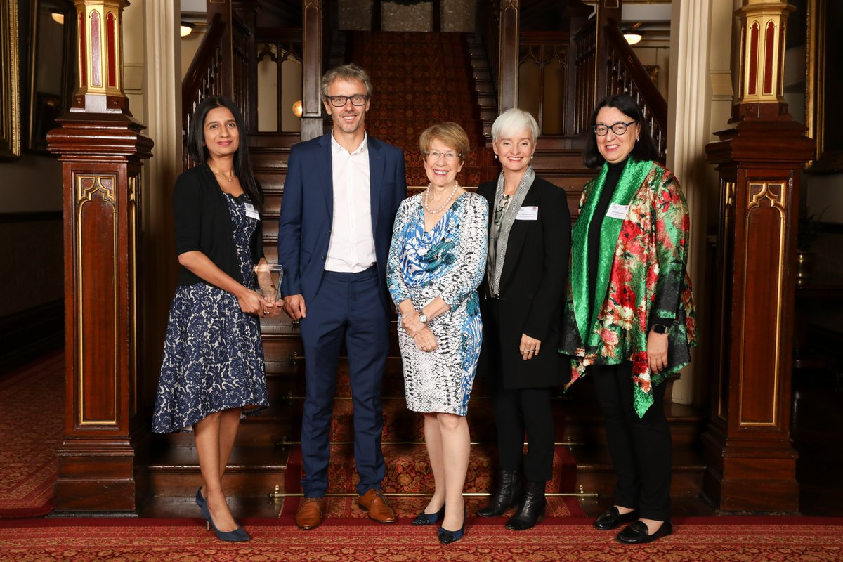 All smiles! I was both happy and proud to join the Governor in congratulating our three brilliant <a href="/Sydney_Uni/">University of Sydney</a> awardees of the NSW Premier's Prizes for Science &amp; Engineering. #leadershipforgood Read about their amazing work through the link below. sydney.edu.au/news-opinion/n…