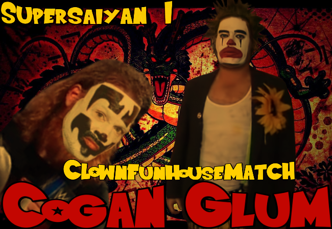 CultWrestle's tweet image. To open CULT's Japan debut we will see the debuting @CrackAFrown taking on @thewholecogan in a Clown Fun House Match.