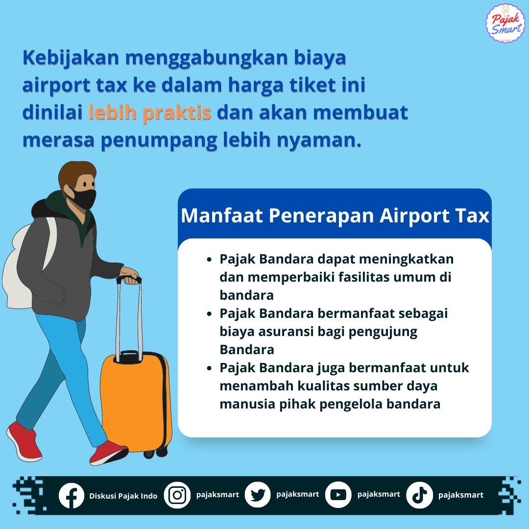 pajaksmart's tweet photo. Yuk mengenal sedikit tentang airport tax.
Selengkapnya cek infografis dibawah yaa!!ππππ
#pajaksmart #konsultan1m #konsultanpajak #sekolahbisnisonline #pajak #perpajakan #pajakuntukkita #pajakkuatindonesiamaju #belajarpajak #entrepreneurmuda #jasaperpajakan #jasakonsultan https://t.co/7uv5Tk17n8